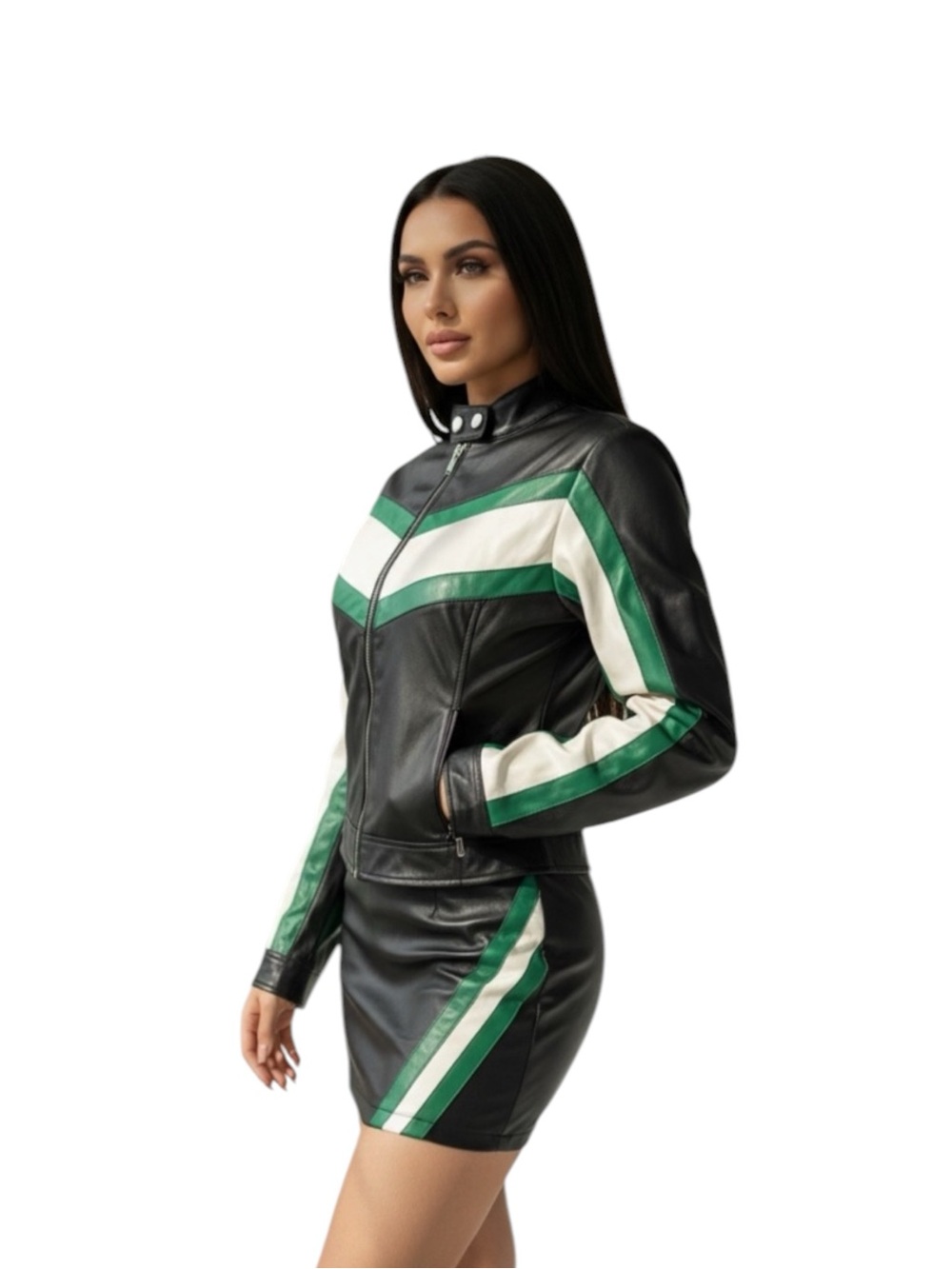 🔥 Superdown Faux Leather Moto Jacket + Mini Skirt Set XS – NWT